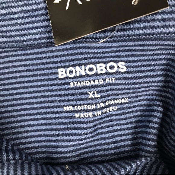 Bonobos Mens Striped Polo - Picture 3 of 3